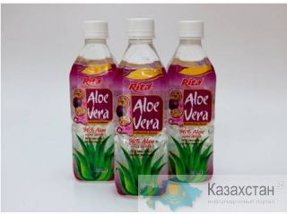 Натуральные соки из серии Алоэ Вера 96% со вкусом яблока, винограда, малины, черники, маракуйи Кокшетау