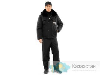 Куртка мужская утепленная «Секьюрити» (черная) Алматы, пр.Райымбека 212В уг.ул.Розыбакиева