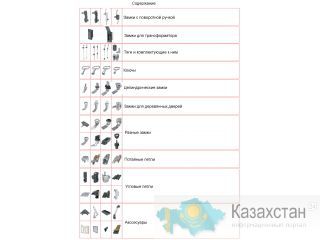 Замки, петли, шарниры, тяги, уплотнители для электрошкафов Алматы,  Казахстан