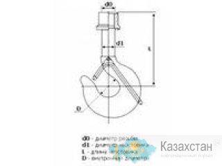 крюки грузовые в сборе ГОСТ 2105-75. Алматы и Алматинская область