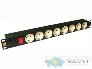 Блок сетевых розеток на 8 штук Lanmaster LAN-EP19-8P/S Алматы