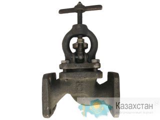 Вентиль запорный фланцевый чугунный (X) J41T-10 PN16 Алматы и Алматинская область