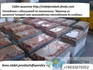 Мини завод по произв.4х.сл.теплоблоков Астана