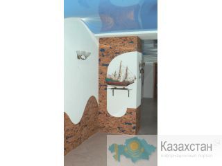 Пробковое покрытие для стен и пола, корейские обои, натяжные потолки, фрески Астана