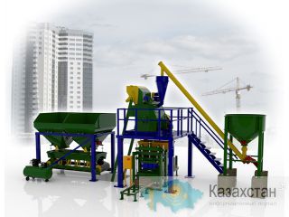 Скиповый бетонный завод-автомат 10 куб. м/час Алматы