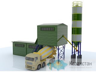 Скиповый всесезонный бетонный завод-автомат 10 куб Караганда