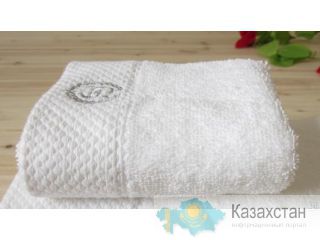 Махровое полотенце белое, гостиничного типа Астана и Акмолинская область