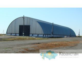Строительство бескаркасных арочных ангаров. Костанай