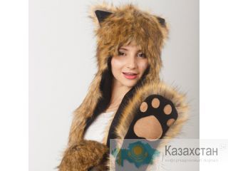 Зверошапки (шапки с ушками) пр- во Россия Алматы