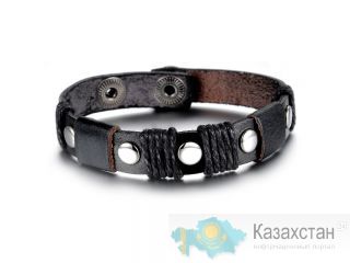 Кожаные браслеты со скидкой 50% к 23 февраля! Алматы