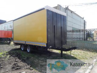 Шторный бортовой прицеп-тандем 870610 с воротами Алматы и Алматинская область