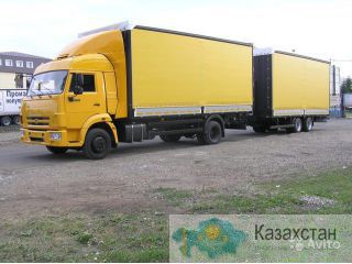 Автопоезд - бортовой автомобиль и прицеп тандем Алматы и Алматинская область