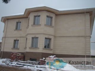 Облицовка цоколя дома, фасада гранитом по советской технологии Алматы и Алматинская область