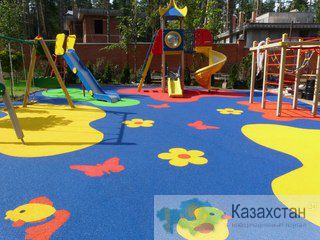 Производство цветной резиновой крошки в Казахстане. Астана
