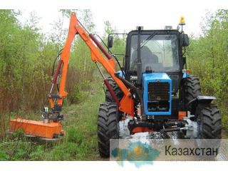 Косилка – мульчер, кусторез,  косилки-КРД 1,5 на манипуляторе для трактора Беларус 82.1 (МТЗ 82.1) со склада в Смоленске с до Смоленск