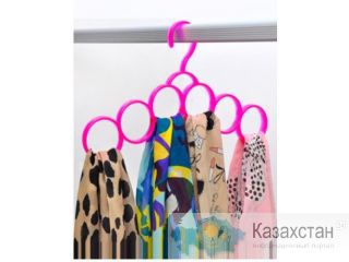 Универсальная вешалка для шарфов 5 колец пластик. код 46266 Алматы и Алматинская область