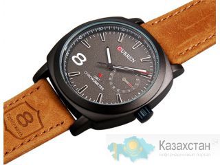 Стильные кварцевые мужские часы CURREN 8139 Black Актобе