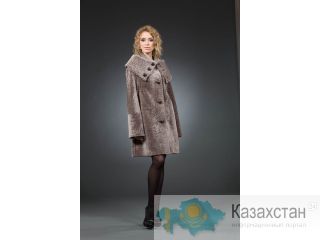 Адриана 90 см френч кашемир арт № 501- р.42-48  изготовлено из натурального меха астраган. Алматы