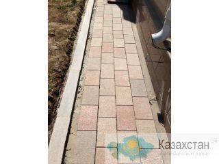 Брусчатка из натурального камня.Монтаж. Алматы