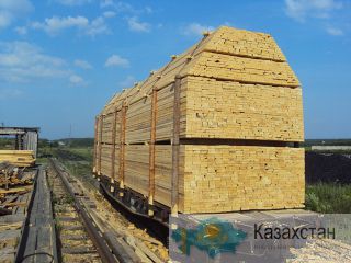 Доска (сосна) обрезная толщ.25-50 мм, сорт 0-2,1-3,3-4  длина 3-6 м. Алматы и Алматинская область