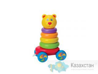 Каталка пирамидка мишка Яркая 34305 Алматы и Алматинская область