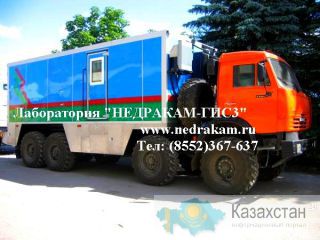 Каротажный подъемник (лаборатория гис) шасси Камаз Россия