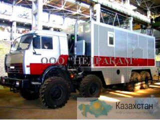 Агрегат исследования нефтегазоконденсатных скважин на шасси Камаз 4310 Россия