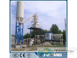 Стационарный бетонный завод HZS50, низкая цена Астана