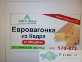 Евровагонка из Алтайского кедра Барнаул