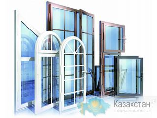 Пластиковые окна, двери, перегородки, ,балконные блоки,остекление балкона Караганда