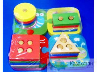 Деревянная игрушка стойка геометрик 46392 Алматы и Алматинская область