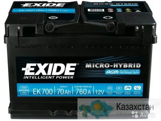 Аккумулятор Exide Start-Stop AGM Алматы и Алматинская область