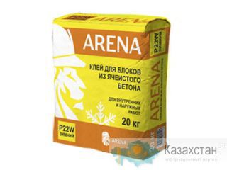 Клей для блоков ARENA P22W из ячеистого бетона для внутренних и наружных работ. Екатеринбург