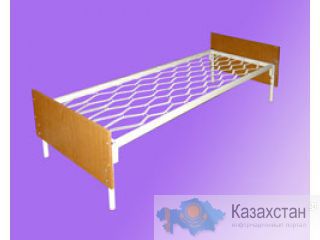Кровать на металл каркасе для общежития и студентов, для пансионата и санатория, для хостела и больницы Астана и Акмолинская область