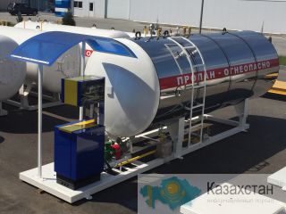 Модульная АГЗС. Установка газозаправочная с колонкой SHELF 100-1 LPG (d 2000мм, 20м3) Костанайская область