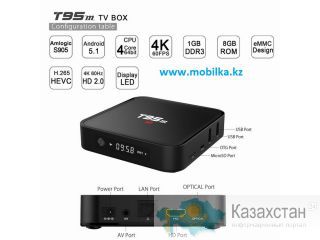 Продам Недорогая Android TV приставка с 4-х ядерным процессором, 2ГБ/8ГБ памятью и цифровым дисплеем, модель Sunvell T95M TV Алматы и Алматинская область