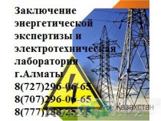 Заключение энергетической экспертизы о готовности электроустановок к включению Алматы и Алматинская область