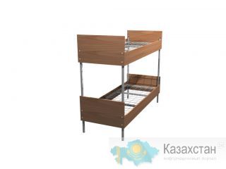 Кровати одноярусные для бытовок, кровати двухъярусные для детских лагерей, кровати низкая цена Костанай
