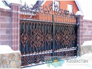 Долговечные кованые ворота под ключ в Караганде! Караганда