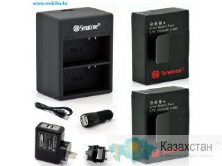 Продам комплект аккумуляторов для GoPro HERO 3/3+, Smatree® A2C-003 Алматы и Алматинская область