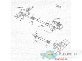 2260-9057 Вал карданный передний Doosan Астана и Акмолинская область