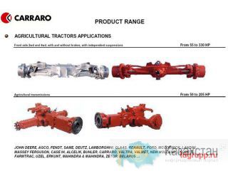 Запасные части CARRARO Астана и Акмолинская область