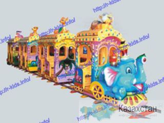 R-KIDS: Электрический поезд аттракцион для парков и торговых центров. KAP-014 Астана