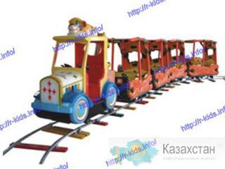 R-KIDS: Электрический аттракцион паровозик для парков и торговых центров. KAP-025 Астана
