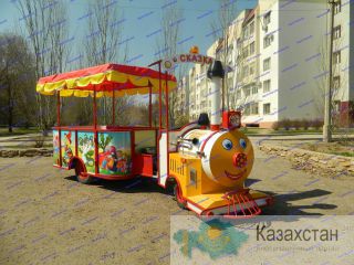 R-KIDS: Электрический безрельсовый паровозик аттракцион для парка. KAP-103 Астана