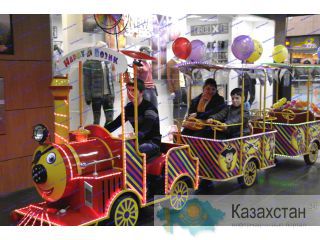 R-KIDS: Электрический безрельсовый поезд аттракцион для парка. KAP-104 Астана