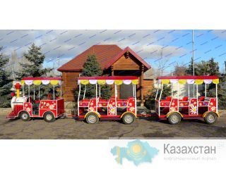 R-KIDS: Веселый детский аттракцион безрельсовый паровозик. KAP-105 Астана