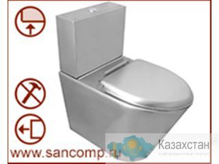 Унитаз из нержавеющей стали- антивандальный Астана