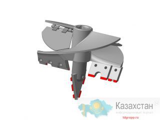 Бур лопастной Ф360 БК-01207.36.000 под квадрат 62 мм Астана и Акмолинская область