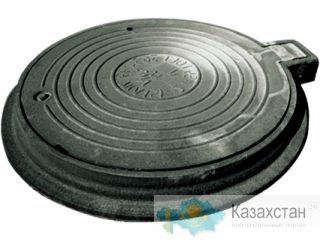 Люк чугунный канализационный, тип "Л" с шарниром и замком, 1,5 тн. Карагандинская область